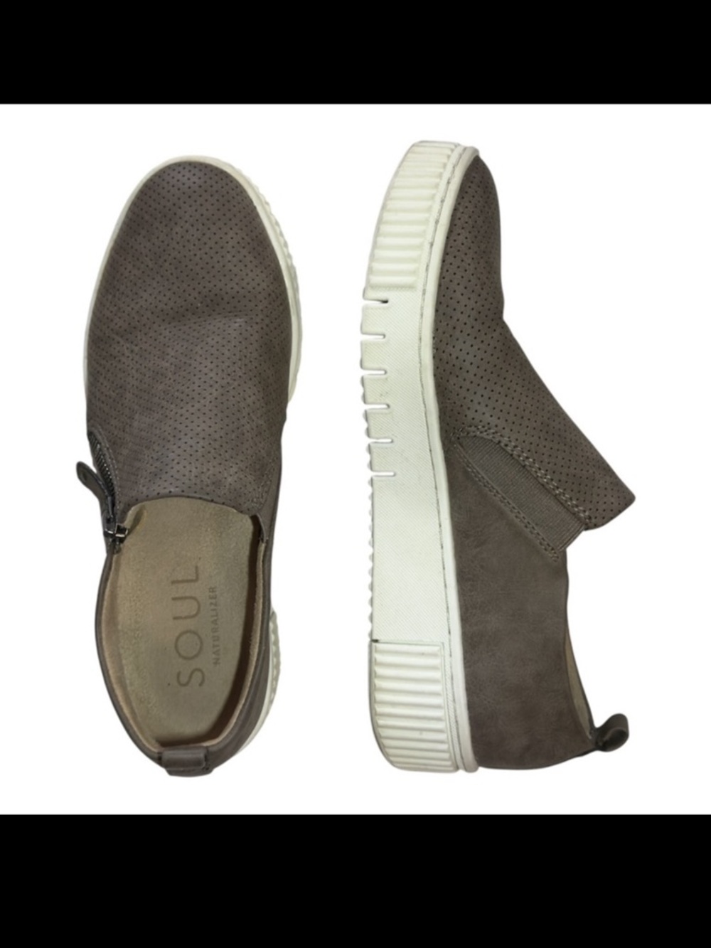 Soul Naturalizer ‘Turner’ brown slip-on sneakers Women’s size 7M